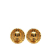 Chanel B Chanel Gold Gold Plated Metal CC Clip On Earrings France