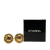 Chanel B Chanel Gold Gold Plated Metal CC Clip On Earrings France