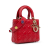 Christian Dior AB Dior Red Lambskin Leather Leather Small Lambskin Cannage My ABCDior Lady Dior Italy