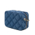 Chanel AB Chanel Blue Denim Fabric Printed Camera Case Italy