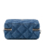 Chanel AB Chanel Blue Denim Fabric Printed Camera Case Italy