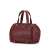 Bvlgari B Bvlgari Red Burgundy Calf Leather Small skin Fabiola Bowling Bag Italy