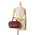 Bvlgari B Bvlgari Red Burgundy Calf Leather Small skin Fabiola Bowling Bag Italy