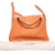 Hermès B Hermès Orange Calf Leather Clemence Lindy 30 France