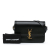 Saint Laurent AB Saint Laurent Black Calf Leather Medium Solferino Satchel In Box Italy