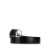 Salvatore Ferragamo AB Ferragamo Black Calf Leather Gancini Belt Italy