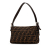 Fendi B Fendi Brown Canvas Fabric Zucca Baguette Italy