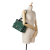 Chanel B Chanel Green Calf Leather Small Glazed skin CC Delivery Tote Italy