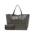 Goyard AB Goyard Black Coated Canvas Fabric Goyardine Saint Louis GM France