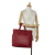 Bottega Veneta AB Bottega Veneta Red Calf Leather Large Intrecciato Cesta Tote Bag Italy