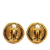 Chanel B Chanel Gold Gold Plated Metal CC Clip On Earrings France