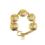 Chanel B Chanel Gold Gold Plated Metal CC Medallion Bracelet France