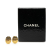 Chanel AB Chanel Gold Gold Plated Metal CC Round Clip On Earrings France