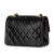 Chanel B Chanel Black Lambskin Leather Leather Mini Quilted Lambskin CC Single Flap France