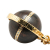 Louis Vuitton B Louis Vuitton Gold Gold Plated Metal Crystal Magnetic Wood Ball Pendant Necklace Italy