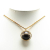 Louis Vuitton B Louis Vuitton Gold Gold Plated Metal Crystal Magnetic Wood Ball Pendant Necklace Italy