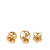 Louis Vuitton B Louis Vuitton Gold Gold Plated Metal Crazy In Lock Push Back Earrings Set France