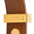 Hermès B Hermès Brown with Gold Calf Leather Mini Dog Anneaux Wrap Bracelet France