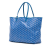 Goyard AB Goyard Blue Coated Canvas Fabric Goyardine Saint Louis PM France