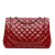 Chanel B Chanel Red Bordeaux Patent Leather Leather Maxi Classic Patent Double Flap France