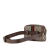 Gucci AB Gucci Brown Beige Coated Canvas Fabric Small GG Supreme Ophidia Belt Bag Italy