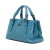 Bottega Veneta B Bottega Veneta Blue Nappa Leather Leather Mini Nappa Intrecciato Roma Satchel Italy