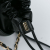 Chanel AB Chanel Black Lambskin Leather Leather Small CC Quilted Lambskin Drawstring Shopping Tote Italy