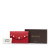 Gucci AB Gucci Red Calf Leather Peony Pearly Wallet on Chain Italy