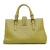 Bottega Veneta B Bottega Veneta Green Lime Calf Leather Small Intrecciato Roma Italy