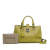 Bottega Veneta B Bottega Veneta Green Lime Calf Leather Small Intrecciato Roma Italy