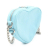 Balenciaga Blue Light Blue Lambskin Leather Leather Mini Motocross Le Cagole Heart Chain Bag Italy