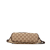 Gucci B Gucci Brown Beige Canvas Fabric GG Boat Italy