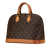 Louis Vuitton B Louis Vuitton Brown Monogram Canvas Canvas Monogram Alma PM France