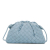 Bottega Veneta AB Bottega Veneta Blue Light Blue Lambskin Leather Leather Intrecciato The Mini Pouch Italy