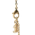 Chanel B Chanel Gold Gold Plated Metal Rhinestones CC Pendant Necklace France