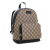 Gucci AB Gucci Brown Beige with Black Coated Canvas Fabric Small GG Supreme Eden Day Backpack Italy