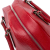 Prada B Prada Red Calf Leather Cinghiale Bauletto Handbag Italy