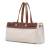 Hermès B Hermès Brown Beige Canvas Fabric Herbag Cabas MM France