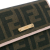 Fendi B Fendi Brown Coated Canvas Fabric Zucca Small Wallet Italy