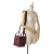 Loro Piana AB Loro Piana Red Burgundy Calf Leather Small Grained skin Bale Bag Italy