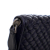 Bottega Veneta AB Bottega Veneta Blue Navy Calf Leather Quilted Zip Around Long Wallet Italy