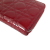 Christian Dior B Dior Red Patent Leather Leather Patent Cannage Zip Around Wallet Italy