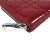 Christian Dior B Dior Red Patent Leather Leather Patent Cannage Zip Around Wallet Italy