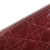 Christian Dior B Dior Red Patent Leather Leather Patent Cannage Zip Around Wallet Italy