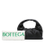 Bottega Veneta AB Bottega Veneta Black Lambskin Leather Leather Lambskin The Shoulder Pouch Italy