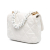 Chanel B Chanel White Lambskin Leather Leather Mini Quilted Lambskin Lacquered Chain Flap Italy