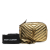 Saint Laurent AB Saint Laurent Gold Calf Leather Monogram Metallic skin Matelasse Lou Belt Bag Italy