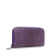 Bottega Veneta B Bottega Veneta Purple Snake Skin Leather Karung Intrecciato Continental Wallet Italy