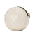 Gucci B Gucci White Calf Leather Mini GG Marmont Round Crossbody Italy