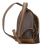 Fendi B Fendi Brown Coated Canvas Fabric Small Zucca Chiodo Diagonal Backpack Italy